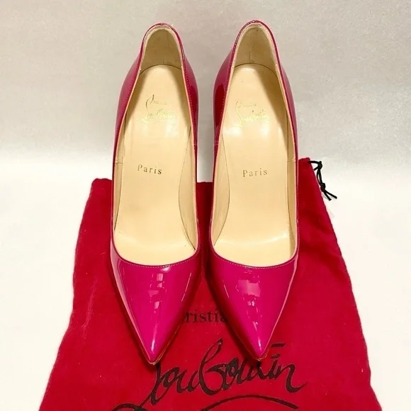 Christian Louboutin So Kate 100mm stiletto, hot pink, patent leather EU38.5 - Picture 2 of 9